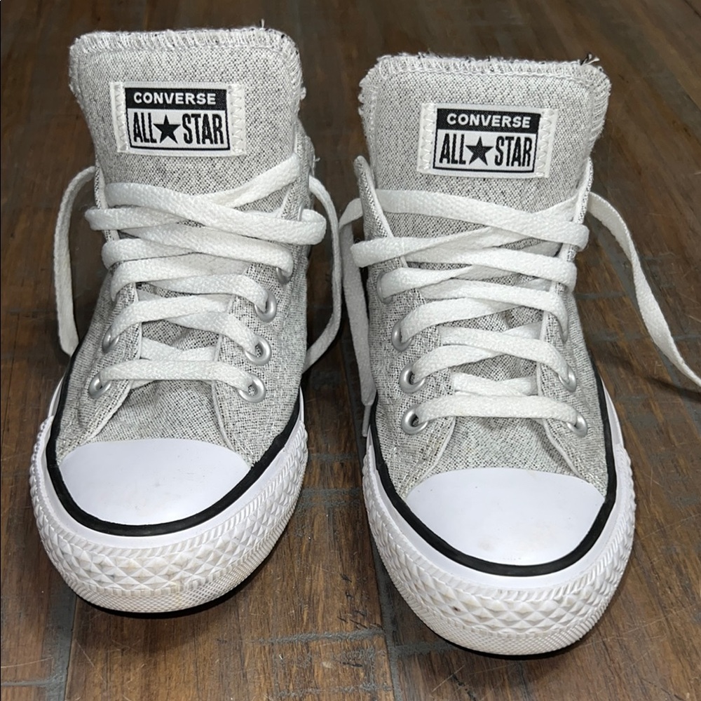 Converse All Star Light Gray Low-Tops Size 7
